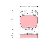 Fits TRW GDB3233 BRAKE PADS /R/LEXUS GS,IS 300 97-05 UK Stock