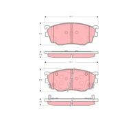 TRW GDB3253 Brake pad set