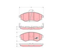 Brake pads GDB3256 TRW for HYUNDAI LANTRA Mk II LANTRA Mk II Estate COUPE I
