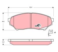 Fits TRW GDB3270 BRAKE PADS /RH/F/ PAJERO 1.6-2.0 98- UK Stock