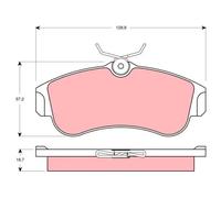 TRW GDB3271 Brake pad set
