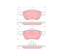 TRW GDB3272 Brake pad set