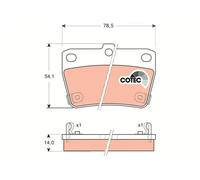 Fits TRW GDB3279 BRAKE PADS /R/RAV-4 1.8V-VTI 5/00 UK Stock