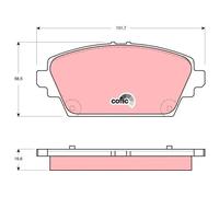 NEW DISC BRAKE PADS SET FOR NISSAN PRIMERA HATCHBACK P12 QR25DE QG16DE TRW