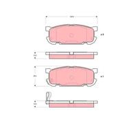 TRW GDB3303 Brake pad set