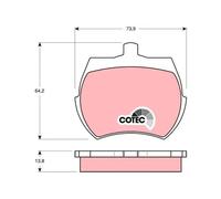 TRW GDB332 Brake pad set