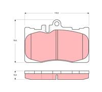 TRW Brake Pads GDB3322 - Disc Brake, Fits Lexus LS 2000-2006, RH Front - UK Stock