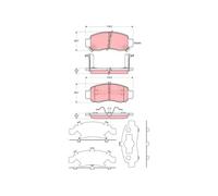 TRW GDB3376 Brake pad set