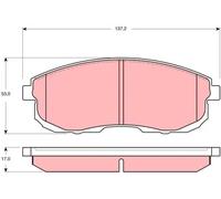 BRAKE PAD SET DISC BRAKE GDB3390 FOR NISSAN CA18DET/TCA18DECA18DT 1.8L 4cyl