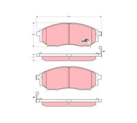 TRW GDB3392 Brake pad set