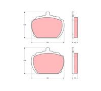 Brake pads GDB340 TRW for FORD ROVER MG TRIUMPH RELIANT