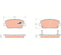 Brake pads GDB3407 TRW for HONDA CIVIC IX CIVIC VIII Hatchback