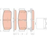 Fits TRW GDB3417 HAM PADS. SSANGYONG KYRON ⭐UK Stock⭐