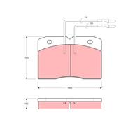 Brake pads GDB343 TRW for ALFA ROMEO RENAULT IVECO