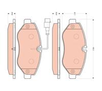 TRW Brake Pad Set GDB3439 - Disc Brake for Nissan Cabstar/NT400 YD25K3LD-5HO 2.5L 4cyl