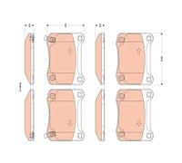 TRW GDB3504 Brake pad set