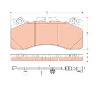 TRW GDB3506 Brake pad set