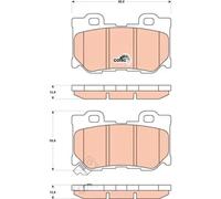 Brake pads GDB3515 TRW for NISSAN INFINITI