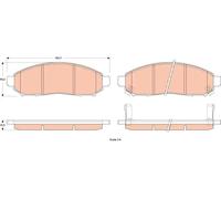 Brake pads GDB3520 TRW