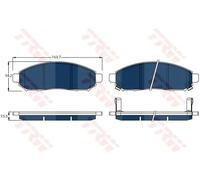 TRW GDB3520BTE Brake pad set