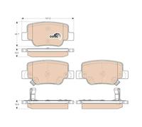 TRW Brake Pads GDB3547 – Disc Brake Set for Toyota Verso 1.8 (2009-2018)