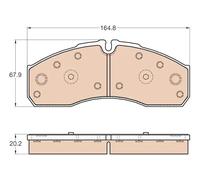 TRW GDB3567 Brake pad set