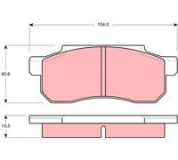 Brake pads GDB361 TRW for HONDA JAZZ I BEAT