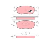 TRW GDB371 Brake pad set