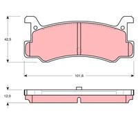 TRW GDB375 Brake pad set