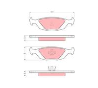 BRAKE PAD SET DISC BRAKE GDB392 FOR SAAB 900/Hatchback//Combi/Convertible 2.0L