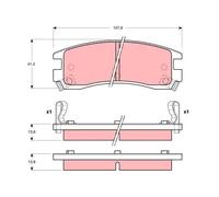 TRW GDB4042 Brake pad set