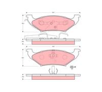 TRW GDB4045 Brake pad set