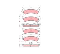TRW GDB4124 Brake pad set