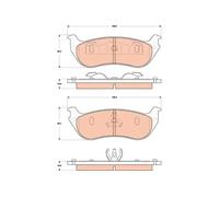 Brake pads GDB4132 TRW for FORD USA EXPLORER