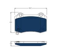 TRW GDB4171BTE Brake pad set