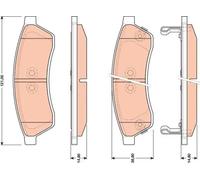 Fits TRW GDB4172 BRAKE PADS /R/EPICA 06- UK Stock