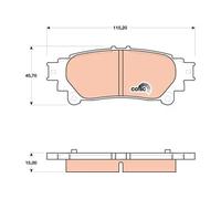 TRW GDB4174 Brake pad set