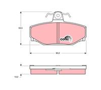 Brake pads GDB442 TRW for VOLVO 740 740 Kombi 760 960 940 Kombi 960 Mk II 780