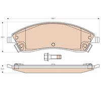 Fits TRW GDB4451 BRAKE PADS /RH/F/CADILLAC SRX 04-08 UK Stock