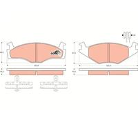 TRW GDB459 Brake pad set