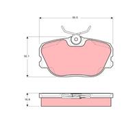 Fits TRW GDB460 Brake Pad Set, disc brake GDB460 As part of ZF Afterm ⭐UK Stock⭐