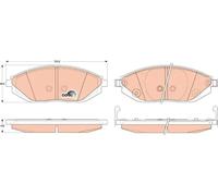 TRW GDB4606 Brake pad set