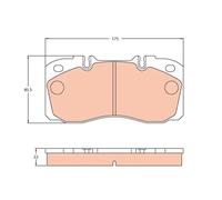 Brake pads GDB5068 TRW for IVECO DAILY IV Platform/Chassis DAILY IV Van