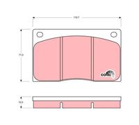 TRW GDB585 Brake pad set