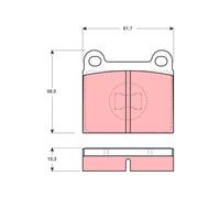 TRW GDB648 Brake pad set