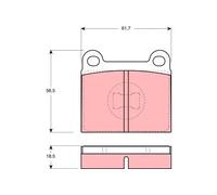 Brake pads GDB663 TRW for AUDI VW PORSCHE