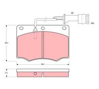 BRAKE PAD SET DISC BRAKE FOR FORD GRANADA GU PYA PRC PRD STP PYU PRB TRW 5018905