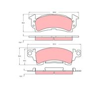 GDB742 BRAKE PAD SET, DISC BRAKE BUICK ELECTRA 4.1