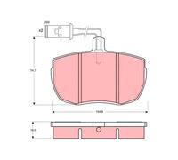 Brake pads GDB779 TRW for IVECO DAILY I Platform/Chassis DAILY II Van