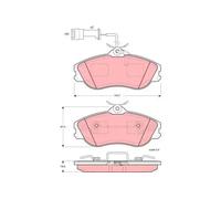 TRW GDB816 Brake pad set